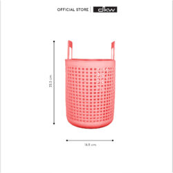 HH-1099 ตะกร้านิ่มลายสาน (มีหลายสี) ตะกร้าพลาสติก กระเป๋าสาน Saan soft bag - Image 5