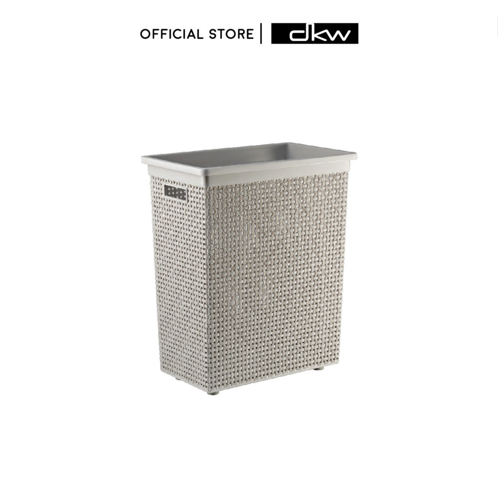 HH-1120 ตะกร้าผ้าเหลี่ยมลายสาน (ไม่มีฝาปิด) (มี 2 สีให้เลือก) Saan rectangular laundry basket