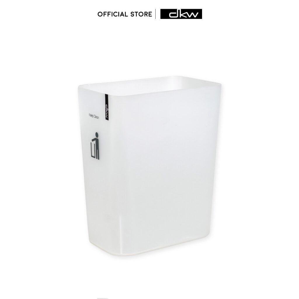 HH-228P ถังขยะเหลี่ยมผืนผ้า 18 ลิตร ไม่มีฝา (มีหลายสี) Rectangular trash bin 18L w/print "keep clean"