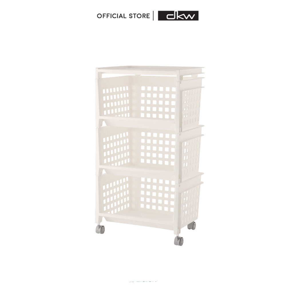 HH-1070/3W ชั้นวางของ 3 ชั้น มีล้อ Shelves 3 tiers w/wheel (knock down)
