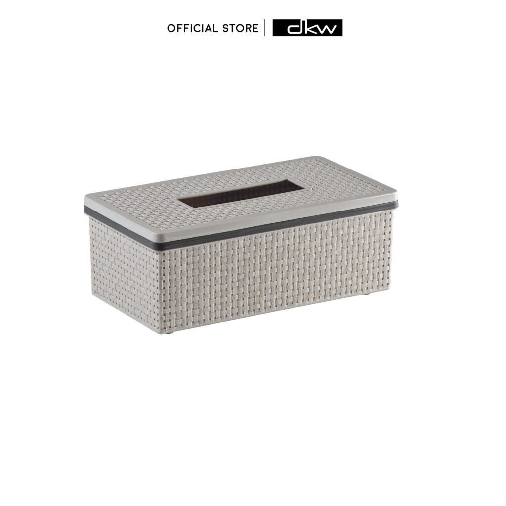HH-3017 กล่องกระดาษทิชชู่ SAAN ทรงผืนผ้า Saan tissue box (มี 2 สี) กล่องทิชชู่ ที่ใส่ทิชชู่