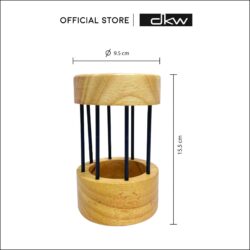 WA-107 ชุดอุปกรณ์ทำอาหาร (ไม้พาย ,ช้อน,ส้อม,ทัพพี ) พร้อมฐานไม้ยางพารา - Image 3