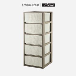 HH-471/5 ตู้ลิ้นชักอเนกประสงค์ 5 ชั้น ลายสาน Saan jumbo drawer 5 tiers