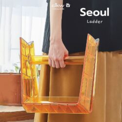 DKW Ladder รุ่น Seoul บันไดพับได้ พกพาสะดวก รับน้ำหนักได้ถึง 80 กก. จะนั่งหรือจะยืน เหยือบหยิบของได้สะดวกแข็งแรง - Image 4