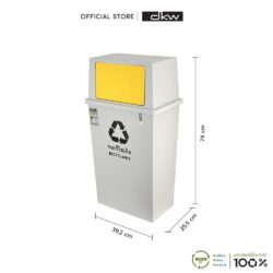 ใหม่! HH-309XP ถังขยะแยกประเภท 40 ลิตร Spring front Sorting trash bins 40L (มี 3 ประเภทให้เลือก-ขยะทั่วไป/เปียก/รีไซเคิล) - Image 2