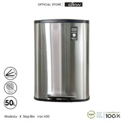 ใหม่! ถังขยะสเตนเลสเกรด430 ฝาปิดไร้เสียงSoft Close รุ่น Modesta-X (5,12,50 ลิตร) - Image 2
