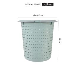 HH-1208 (มีหูหิ้ว) ตะกร้าผ้า ทรงกลม Bubble Round Laundry Basket ตะกร้า พลาสติก อเนกประสงค์ - Image 3