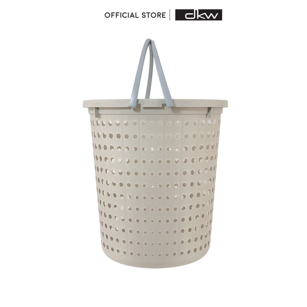 HH-1208 (มีหูหิ้ว) ตะกร้าผ้า ทรงกลม Bubble Round Laundry Basket ตะกร้า พลาสติก อเนกประสงค์