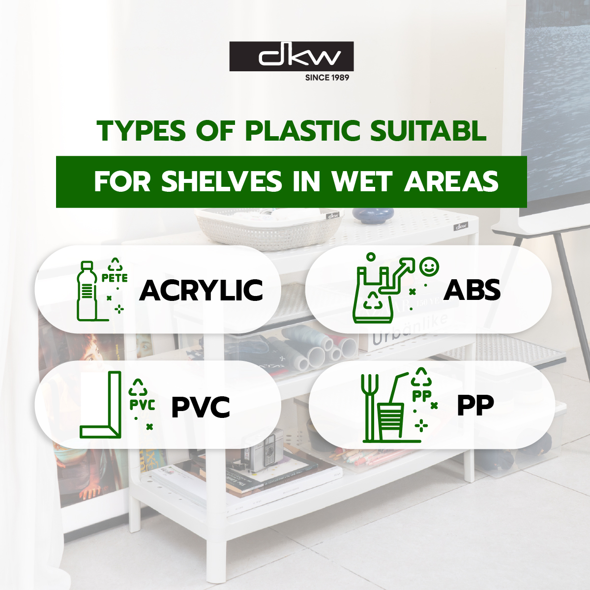 plastic shelf